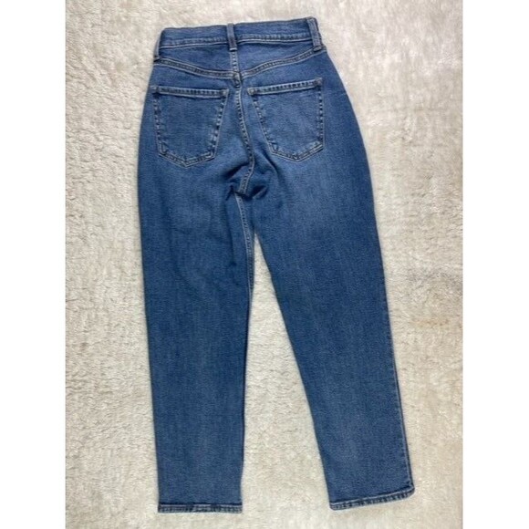 Old Navy Size 0 Womens Jeans Extra High Rise Curvy Straight Button Fly Stretch - Picture 3 of 3